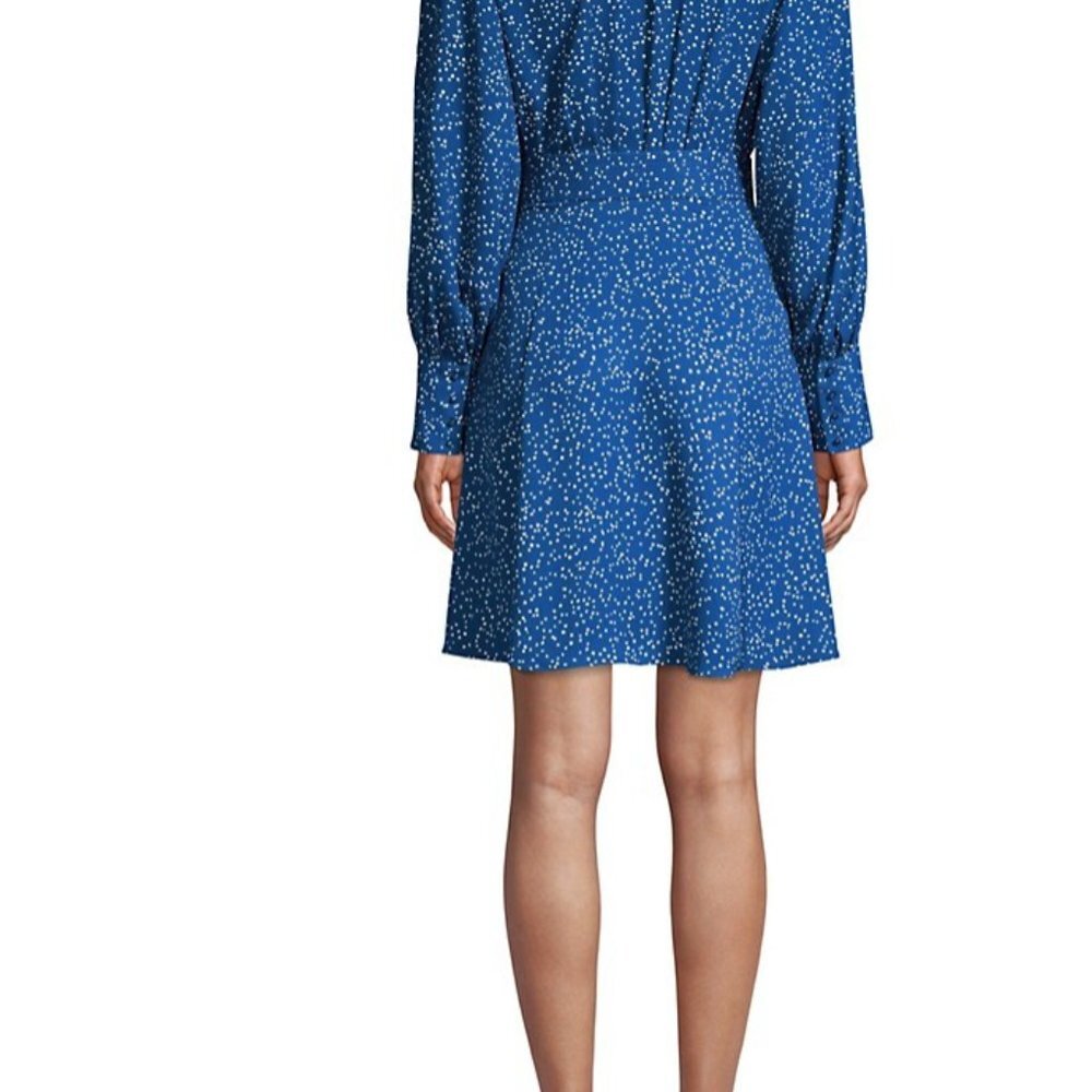 Equipment Fanetta Speckled Dot Wrap Dress - Picture 3 of 5